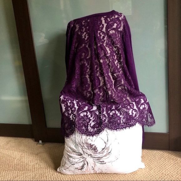 NWT✨ Lace Back Sweater - Picture 2 of 6